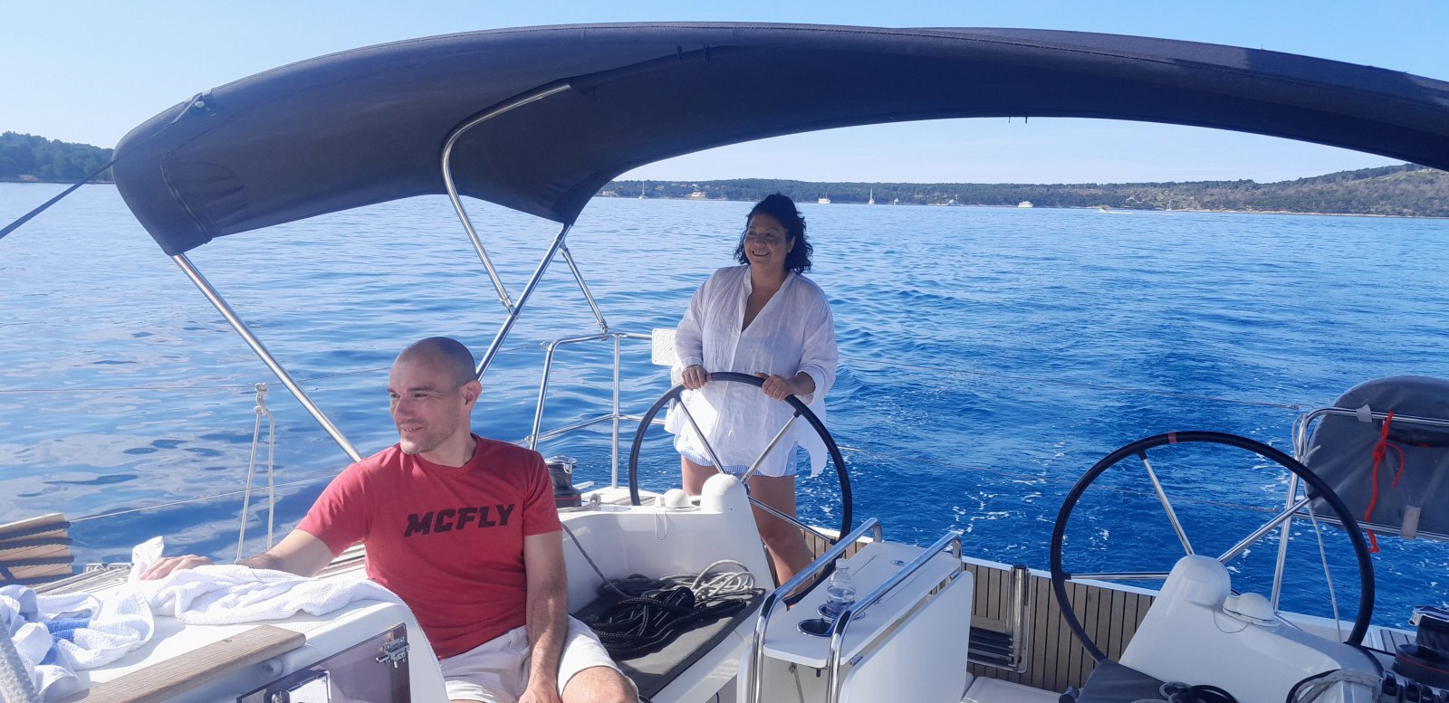 Sailing to Bobovisce, Brac Island