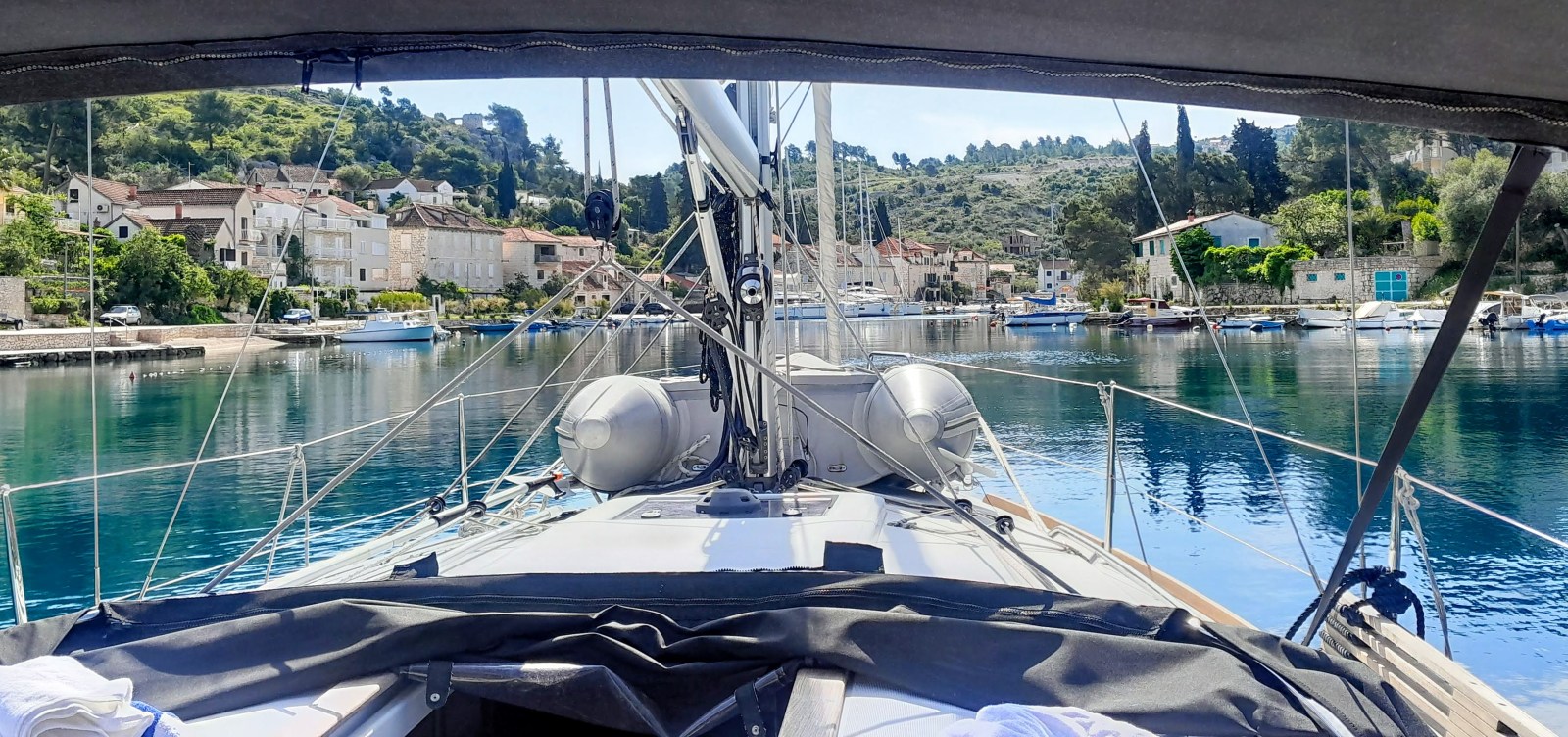 Sailing to Bobovisce, Brac Island