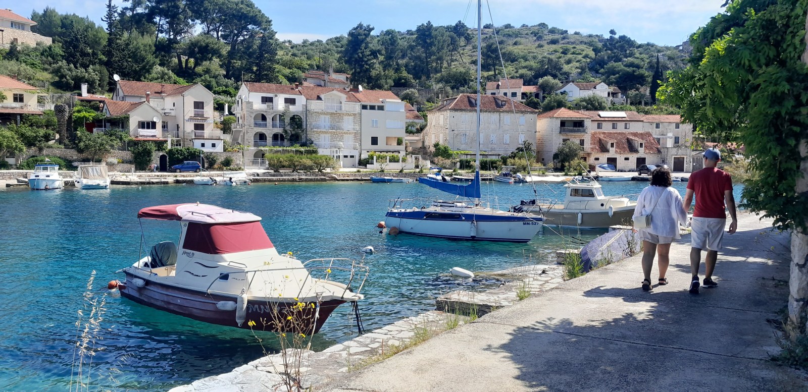 Sailing to Bobovisce, Brac Island
