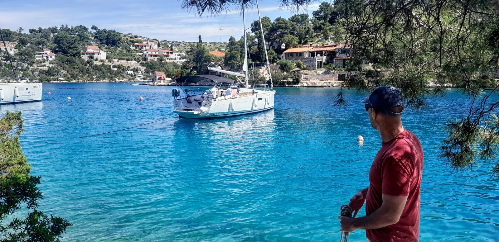 Mooring at Bobovisce, Brac Island